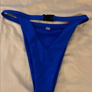 Vibrant Blue Bikini Bottom Brazilian style